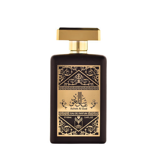 Ashek Al Oud Perfume. Almas for perfumes. Front view.