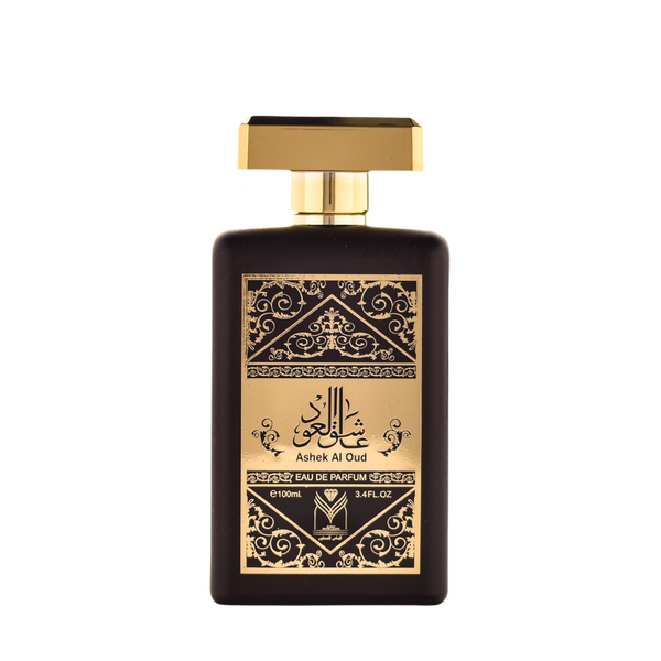 Ashek Al Oud Perfume. Almas for perfumes. Front view.