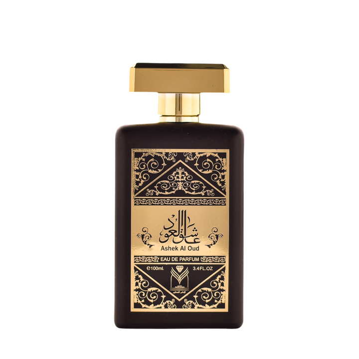 Ashek Al Oud Perfume. Almas for perfumes. Front view.